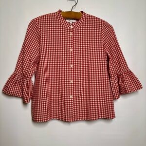 Mᴀᴅᴇᴡᴇʟʟ Rᴇᴅ Cʜᴇᴄᴋᴇʀᴇᴅ Bᴇʟʟ Sʟᴇᴇᴠᴇ Bʟᴏᴜsᴇ